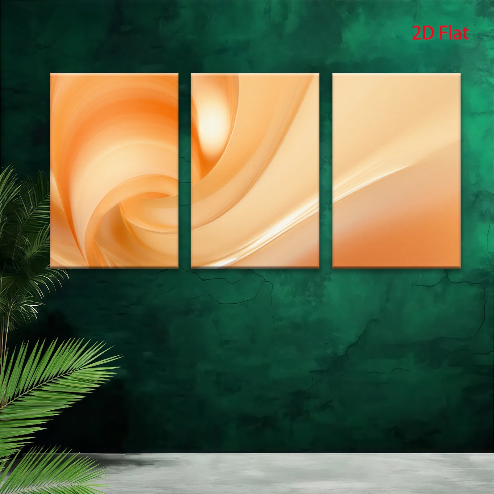 2D flat 1pc abstract swirling orange warmth modern wall art canvas prints for living room bedroom home decor farmhouse style gallery wrapped ready to hang