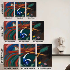 2D flat 1pc abstract swirls dynamic energy modern wall art living room bedroom decor farmhouse style gallery wrapped canvas prints statement piece