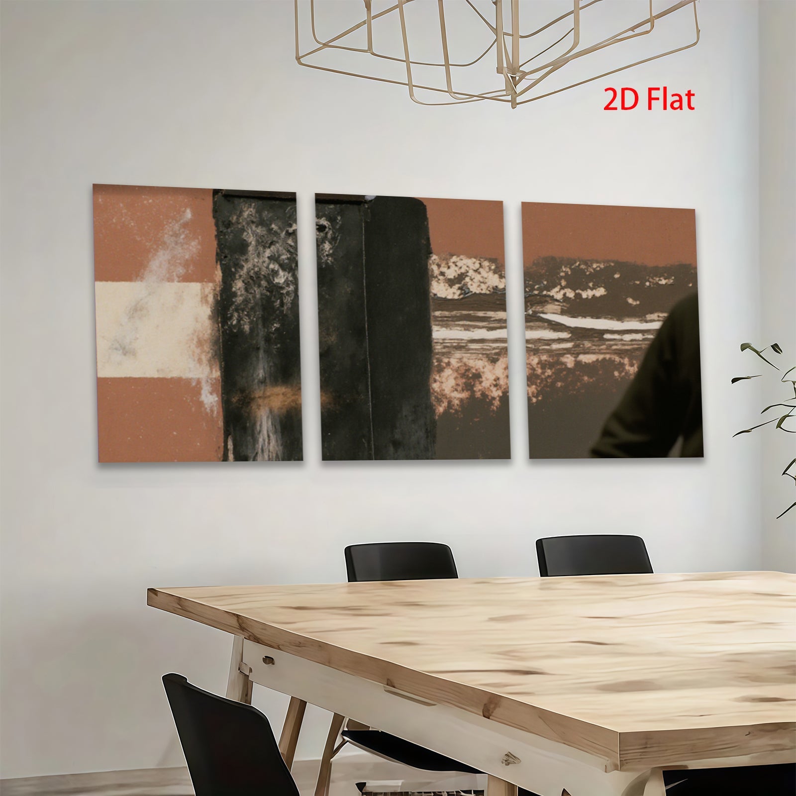 2D flat 1pc abstract textured canvas wall art for living room bedroom farmhouse modern decor gallery wrapped stretched prints ready to hang botanical minimalist