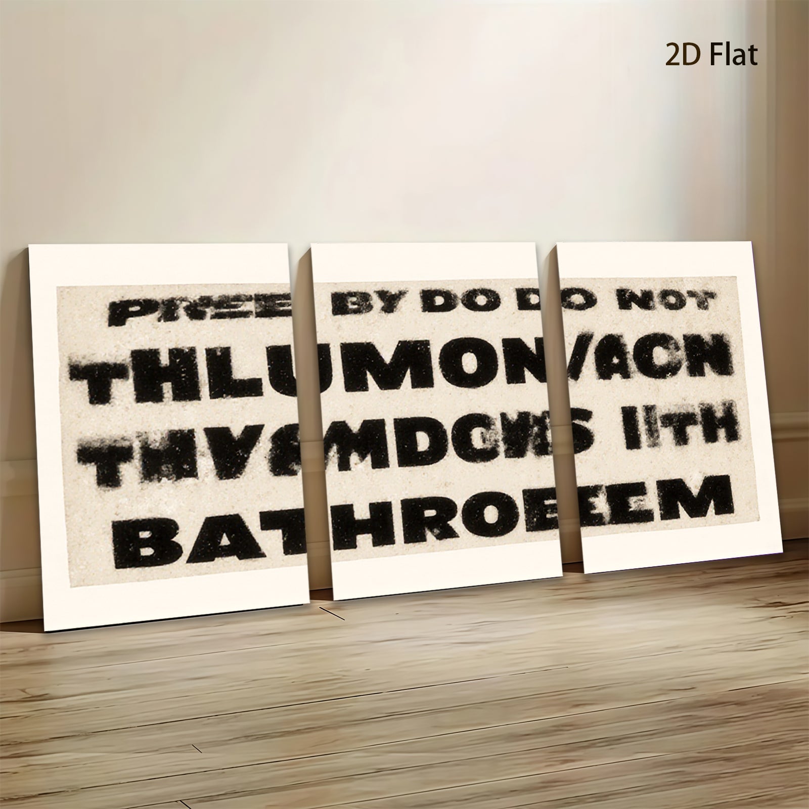 2D flat 1pc abstract typography wall art modern minimalist canvas print gallery wrapped home office decor farmhouse style living room bedroom kitchen dining room accent piece trending now