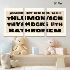 2D flat 1pc abstract typography wall art modern minimalist canvas print gallery wrapped home office decor farmhouse style living room bedroom kitchen dining room accent piece trending now