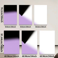 2D flat 1pc abstract violet gradient wall art modern minimalist canvas print for living room bedroom office decor farmhouse style large size statement piece gallery wrapped ready to hang
