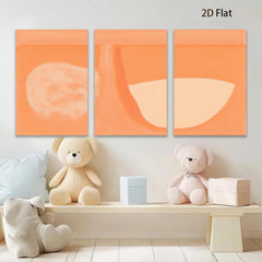 2D flat 1pc abstract warm tone still life modern minimalist wall art canvas prints for living room bedroom home decor farmhouse style gallery wrapped