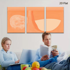 2D flat 1pc abstract warm tone still life modern minimalist wall art canvas prints for living room bedroom home decor farmhouse style gallery wrapped