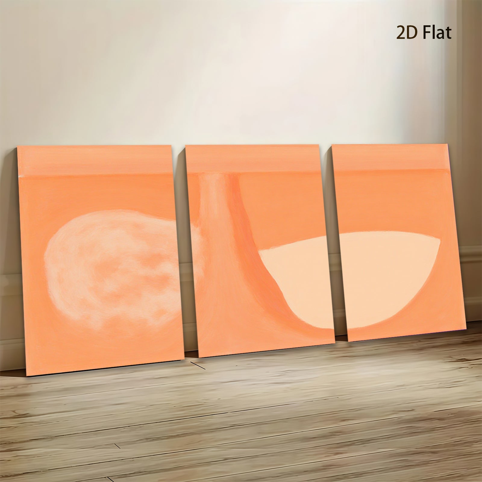 2D flat 1pc abstract warm tone still life modern minimalist wall art canvas prints for living room bedroom home decor farmhouse style gallery wrapped
