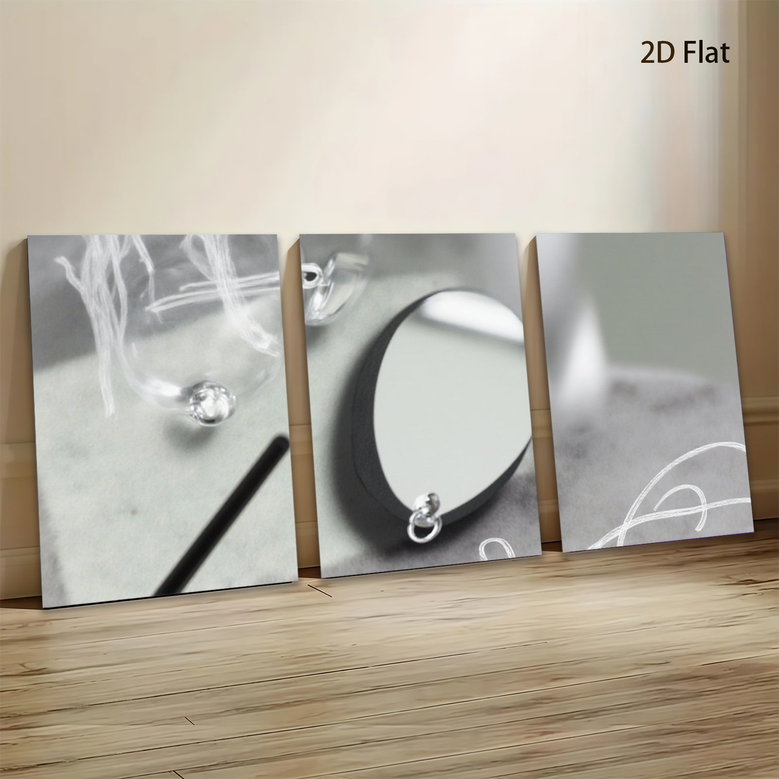 2D flat 1pc abstract water droplet minimalist wall art for living room bedroom home decor modern farmhouse style gallery wrapped canvas prints