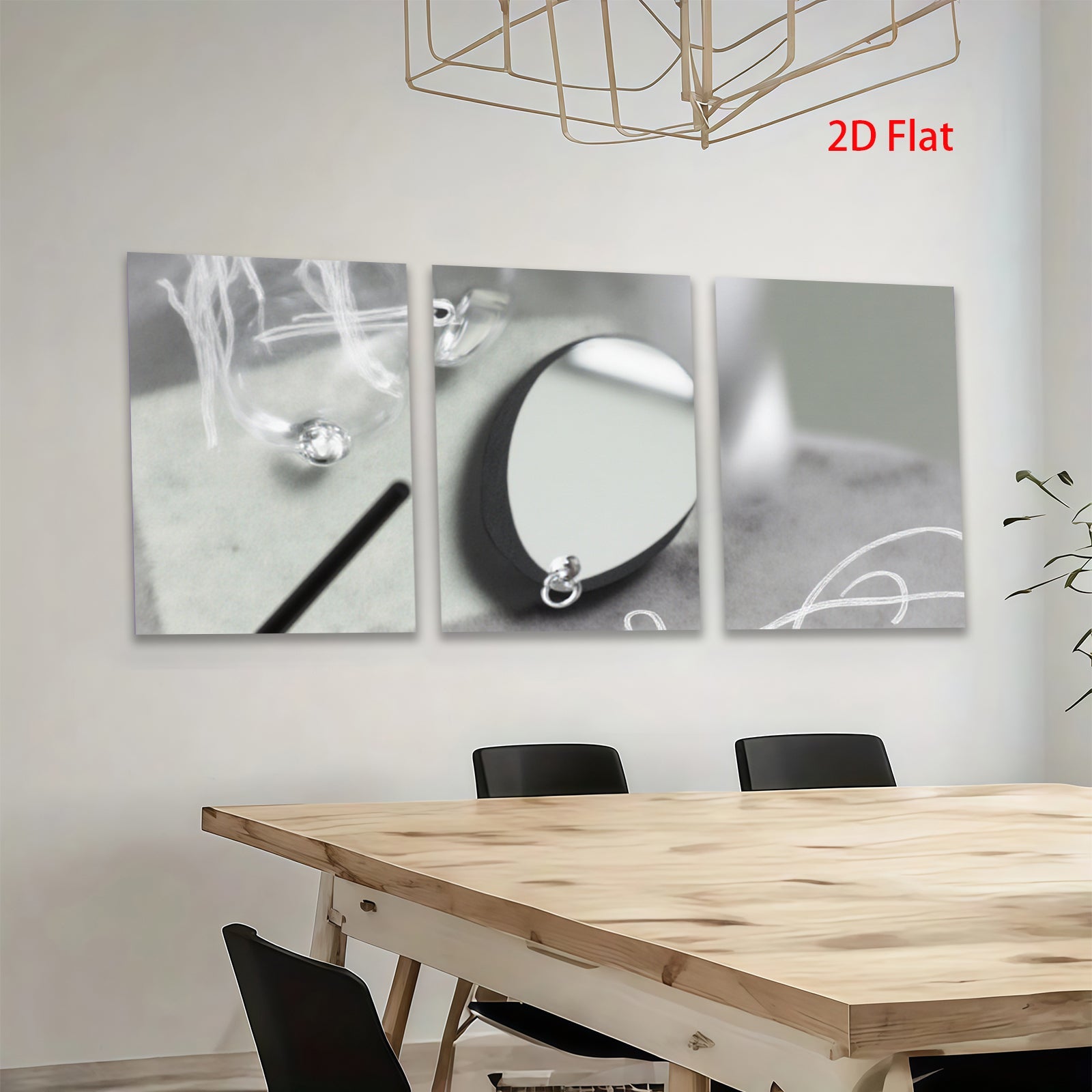 2D flat 1pc abstract water droplet minimalist wall art for living room bedroom home decor modern farmhouse style gallery wrapped canvas prints