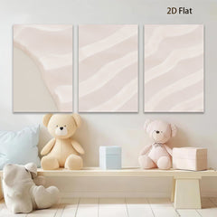 2D flat 1pc abstract wave lines modern wall art canvas prints for living room bedroom home decor farmhouse style gallery wrapped ready to hang