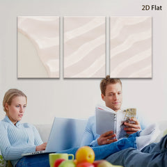 2D flat 1pc abstract wave lines modern wall art canvas prints for living room bedroom home decor farmhouse style gallery wrapped ready to hang