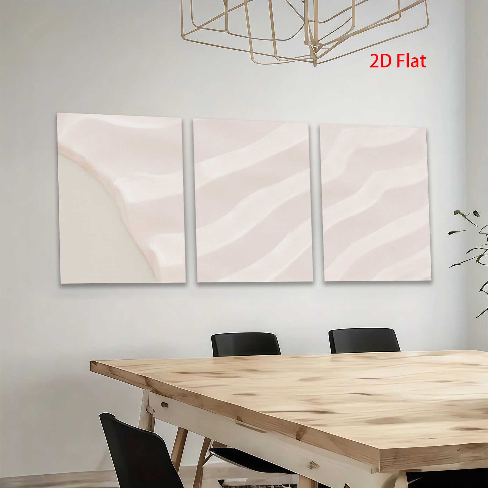 2D flat 1pc abstract wave lines modern wall art canvas prints for living room bedroom home decor farmhouse style gallery wrapped ready to hang