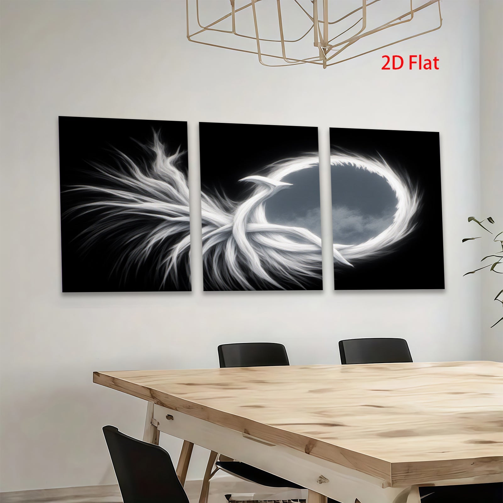 2D flat 1pc abstract white swirls modern wall art for living room bedroom home decor farmhouse style gallery wrapped canvas prints ready to hang large size