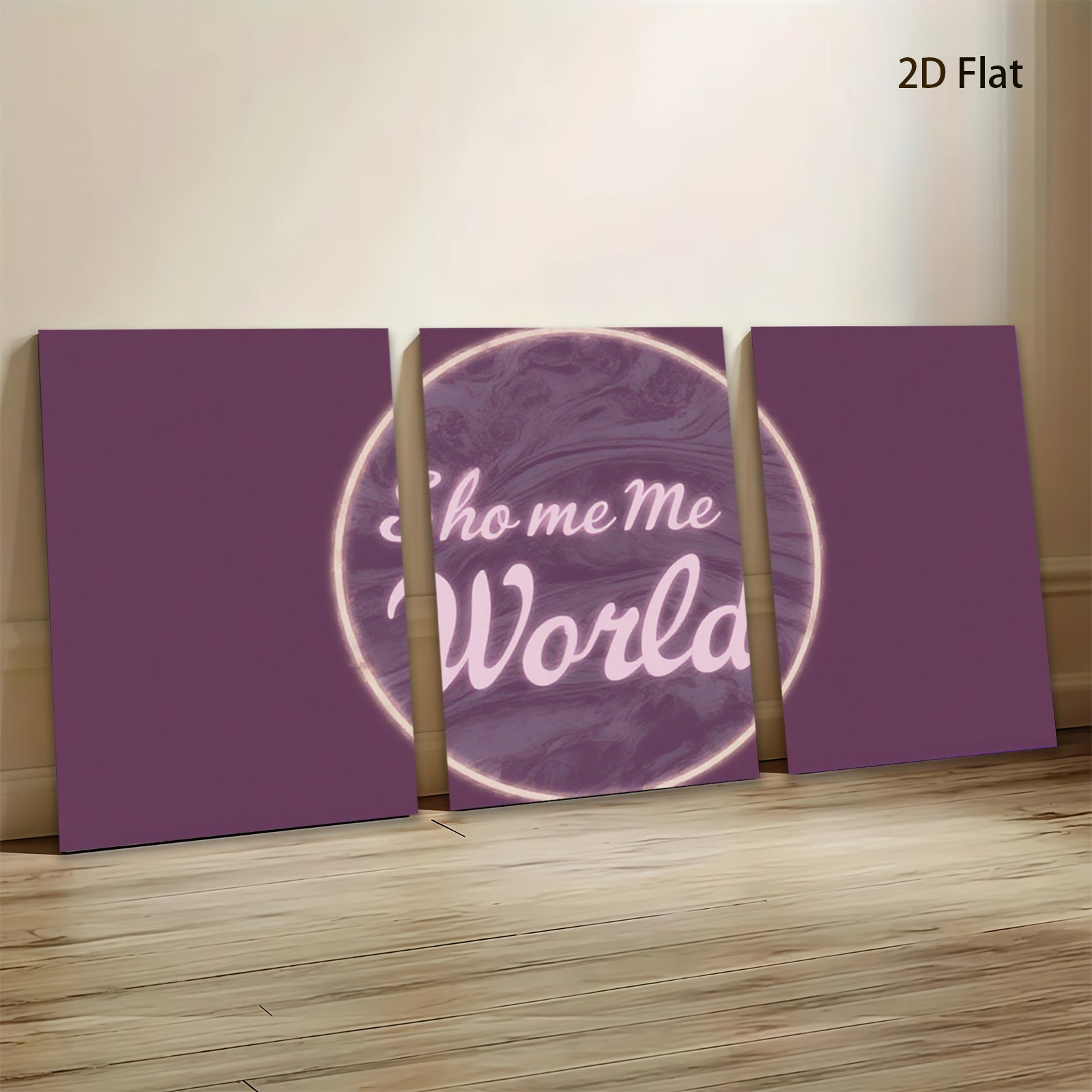 2D flat 1pc abstract world map canvas wall art modern farmhouse living room bedroom decor gallery wrapped inspirational aesthetic home office gifts