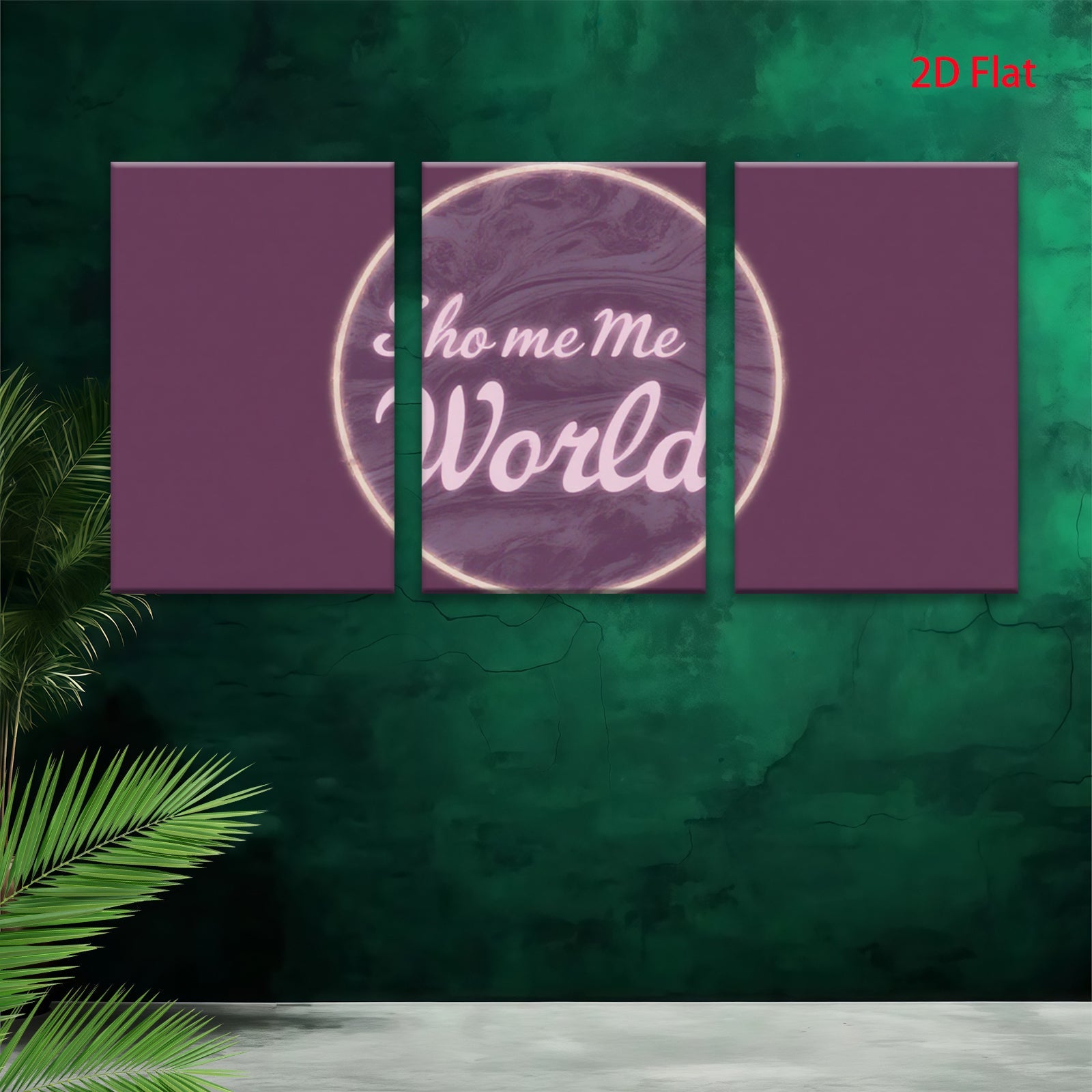 2D flat 1pc abstract world map canvas wall art modern farmhouse living room bedroom decor gallery wrapped inspirational aesthetic home office gifts
