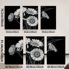 2D flat 1pc blooming daisy floral botanical wall art prints for living room bedroom home decor farmhouse style canvas paintings modern minimalist