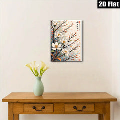 2D flat 1pc blooming plum blossoms wall art canvas prints botanical floral paintings bedroom living room d��cor farmhouse style gallery wrapped modern minimalist art