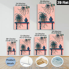 2D flat 1pc blooming vines botanical wall art for living room bedroom gallery wrapped canvas print modern farmhouse d��cor cozy vibes