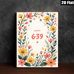2D flat 1pc blooming wildflower botanical wall art print for living room bedroom home decor farmhouse style gallery wrapped canvas modern minimalist aesthetic