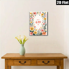2D flat 1pc blooming wildflower botanical wall art print for living room bedroom home decor farmhouse style gallery wrapped canvas modern minimalist aesthetic