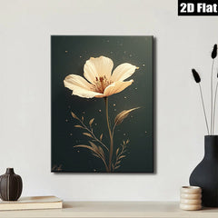 2D flat 1pc blooming wildflower canvas wall art for living room bedroom home decor farmhouse style modern aesthetic gallery wrapped prints