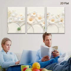 2D flat 1pc blossoming cherry branches wall decor for living room bedroom farmhouse style modern canvas prints gallery wrapped ready to hang