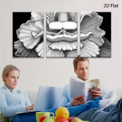2D flat 1pc blossoming floral artwork botanical wall decor living room bedroom gallery wrapped canvas print modern farmhouse style cozy home accents