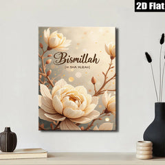 2D flat 1pc blossoming floral canvas wall art for living room bedroom home decor farmhouse style gallery wrapped modern minimalist aesthetic