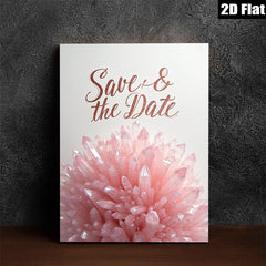 2D flat 1pc blush pink crystal cluster wall art for bedroom living room gallery wrapped modern farmhouse decor botanical prints trending now