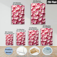 2D flat 1pc blush pink floral bloom abstract wall art living room bedroom decor farmhouse style modern gallery wrapped canvas print