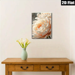 2D flat 1pc blush pink peony bloom floral wall art living room bedroom decor farmhouse style gallery wrapped canvas prints modern minimalist aesthetic