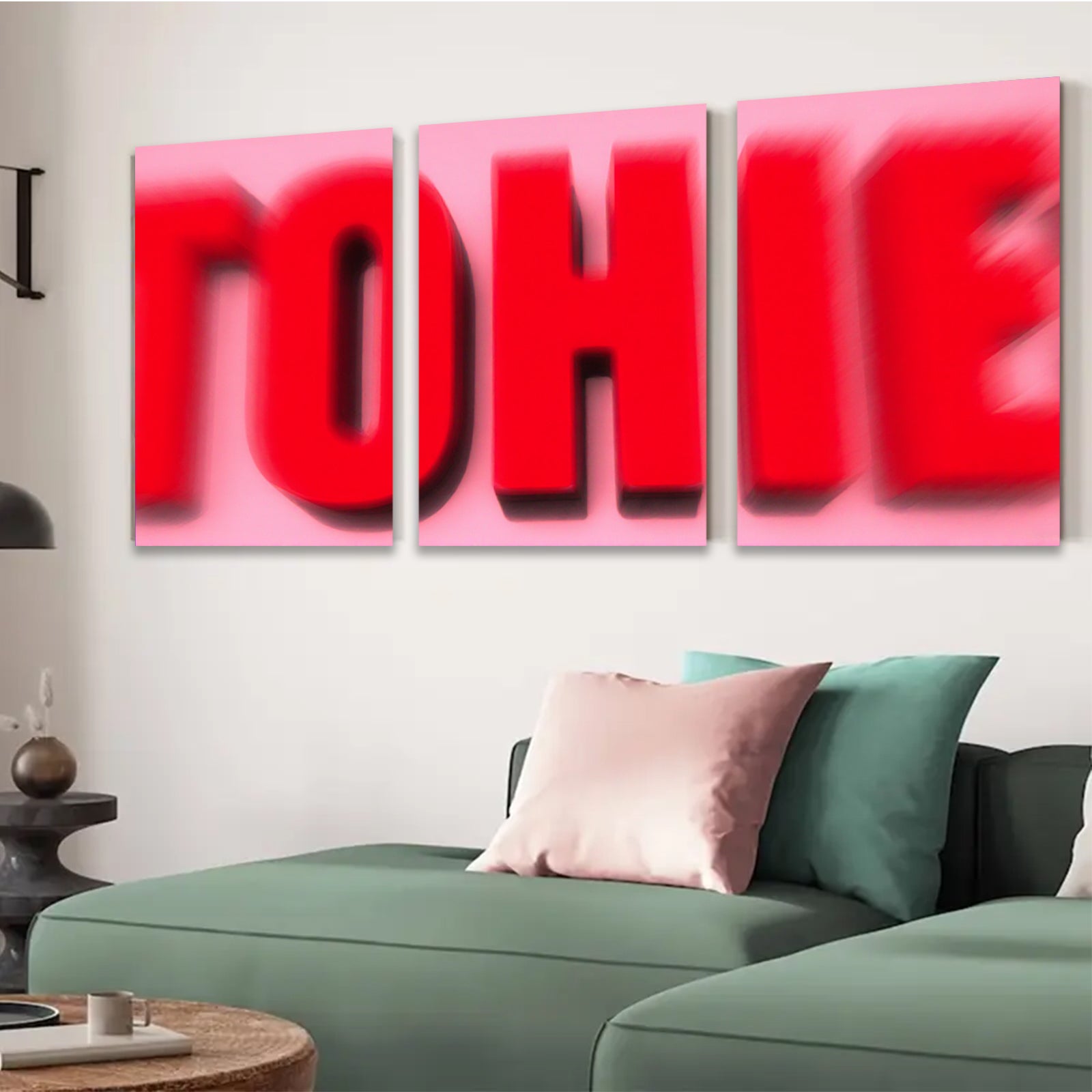 2D flat 1pc bold red typography wall art modern minimalist statement piece living room bedroom decor farmhouse style gallery wrapped canvas prints inspirational art