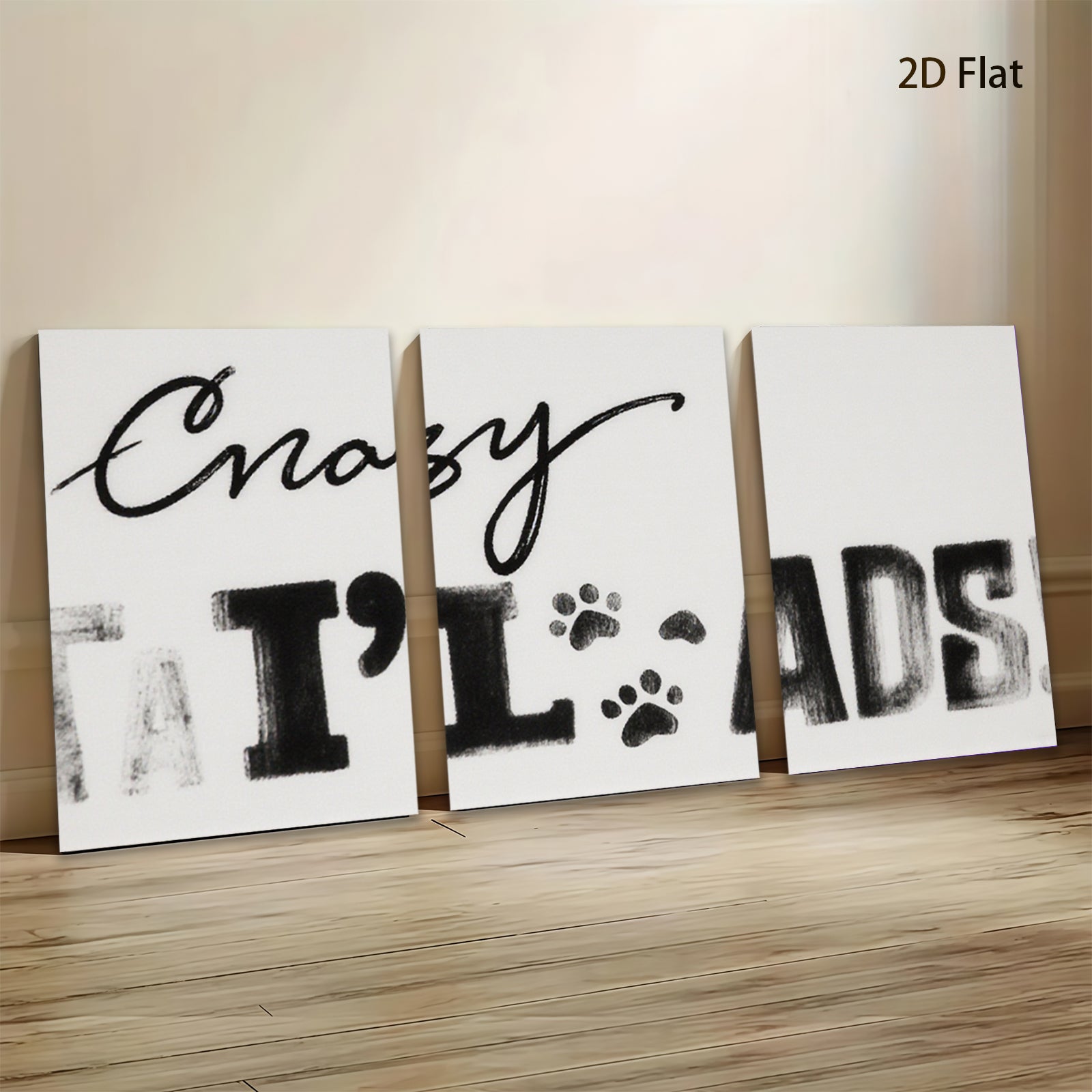 2D flat 1pc bold typography wall art print inspirational quote canvas picture for living room bedroom office decor farmhouse style modern minimalist gallery wrapped