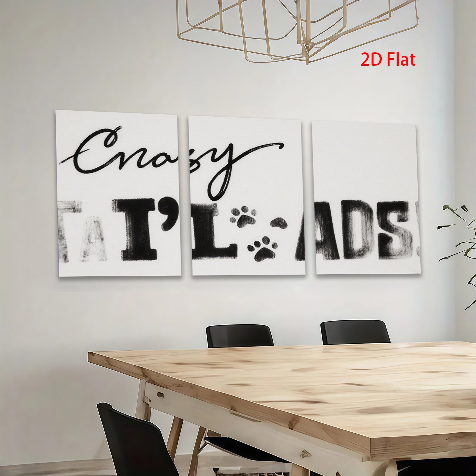 2D flat 1pc bold typography wall art print inspirational quote canvas picture for living room bedroom office decor farmhouse style modern minimalist gallery wrapped