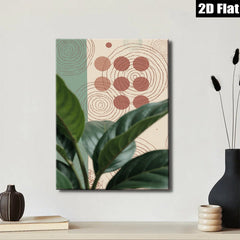 2D flat 1pc botanical abstract wall art modern minimalist canvas prints for living room bedroom office decor farmhouse style gallery wrapped ready to hang
