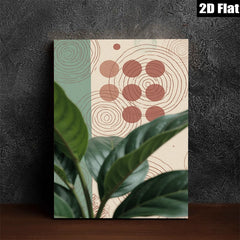 2D flat 1pc botanical abstract wall art modern minimalist canvas prints for living room bedroom office decor farmhouse style gallery wrapped ready to hang