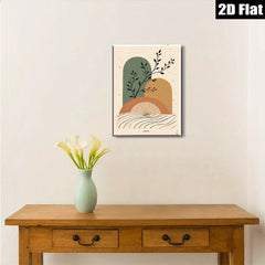 2D flat 1pc botanical abstract wall art modern minimalist canvas prints living room bedroom home decor farmhouse style gallery wrapped