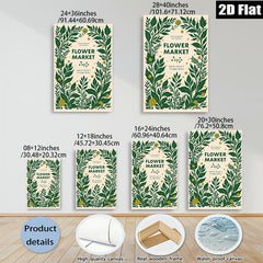 2D flat 1pc botanical foliage wall art prints modern farmhouse living room bedroom decor gallery wrapped canvas prints stylish home accents