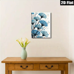 2D flat 1pc botanical ginkgo leaves wall art modern farmhouse decor living room bedroom canvas prints gallery wrapped timeless elegance coastal style minimalist design trending now statement piece