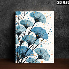 2D flat 1pc botanical ginkgo leaves wall art modern farmhouse decor living room bedroom canvas prints gallery wrapped timeless elegance coastal style minimalist design trending now statement piece