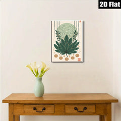 2D flat 1pc botanical leaf wall art modern farmhouse decor living room bedroom gallery wrapped canvas prints ready to hang cozy home vibe