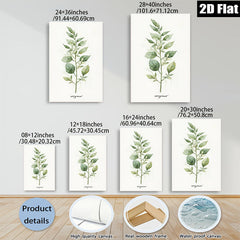 2D flat 1pc botanical oregano wall art print farmhouse kitchen decor living room bedroom modern gallery wrapped canvas beautiful minimalist design trending now