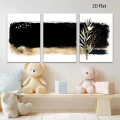 2D flat 1pc botanical wall art eucalyptus sprig minimalist farmhouse decor living room bedroom gallery wrapped canvas prints modern aesthetic accent piece trending now stylish home