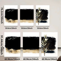 2D flat 1pc botanical wall art eucalyptus sprig minimalist farmhouse decor living room bedroom gallery wrapped canvas prints modern aesthetic accent piece trending now stylish home