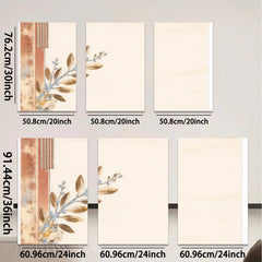 2D flat 1pc botanical wall art print delicate leaf branch painting modern farmhouse decor living room bedroom gallery wrapped canvas art