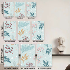 2D flat 1pc botanical wildflower print wall art for living room bedroom home decor farmhouse style gallery wrapped canvas prints modern minimalist