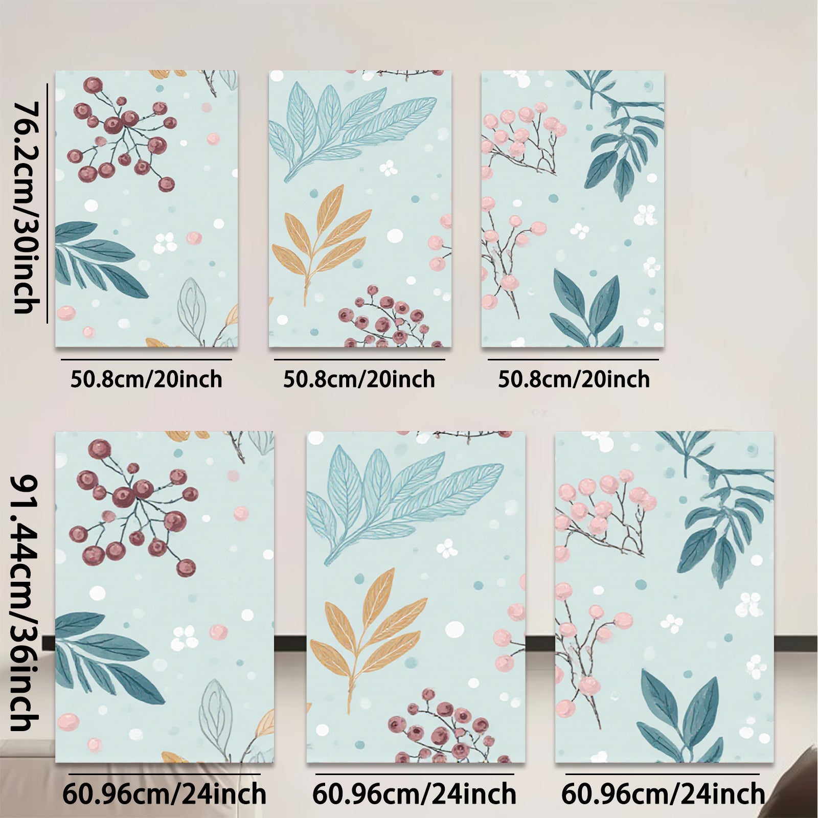 2D flat 1pc botanical wildflower print wall art for living room bedroom home decor farmhouse style gallery wrapped canvas prints modern minimalist