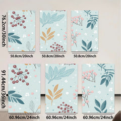 2D flat 1pc botanical wildflower print wall art for living room bedroom home decor farmhouse style gallery wrapped canvas prints modern minimalist