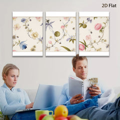 2D flat 1pc botanical wildflower vine delicate floral painting gallery wall art bedroom living room decor farmhouse style modern aesthetic