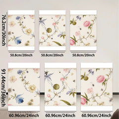 2D flat 1pc botanical wildflower vine delicate floral painting gallery wall art bedroom living room decor farmhouse style modern aesthetic
