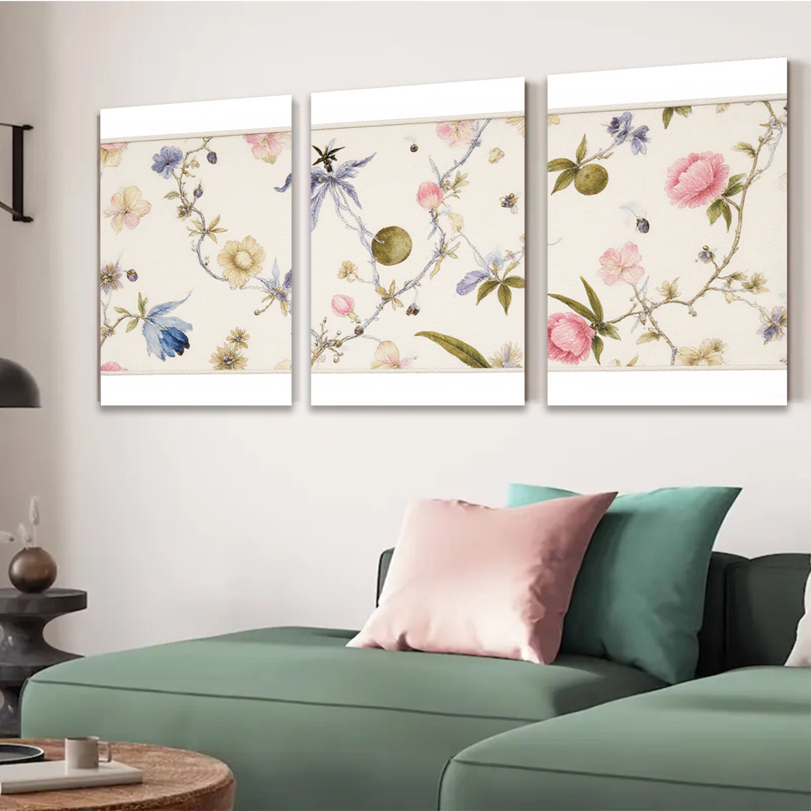 2D flat 1pc botanical wildflower vine delicate floral painting gallery wall art bedroom living room decor farmhouse style modern aesthetic