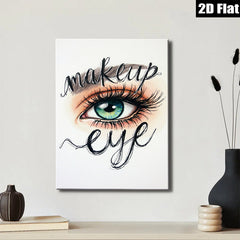 2D flat 1pc captivating emerald eye wall art bedroom living room home decor modern minimalist fashion abstract canvas prints framed ready to hang